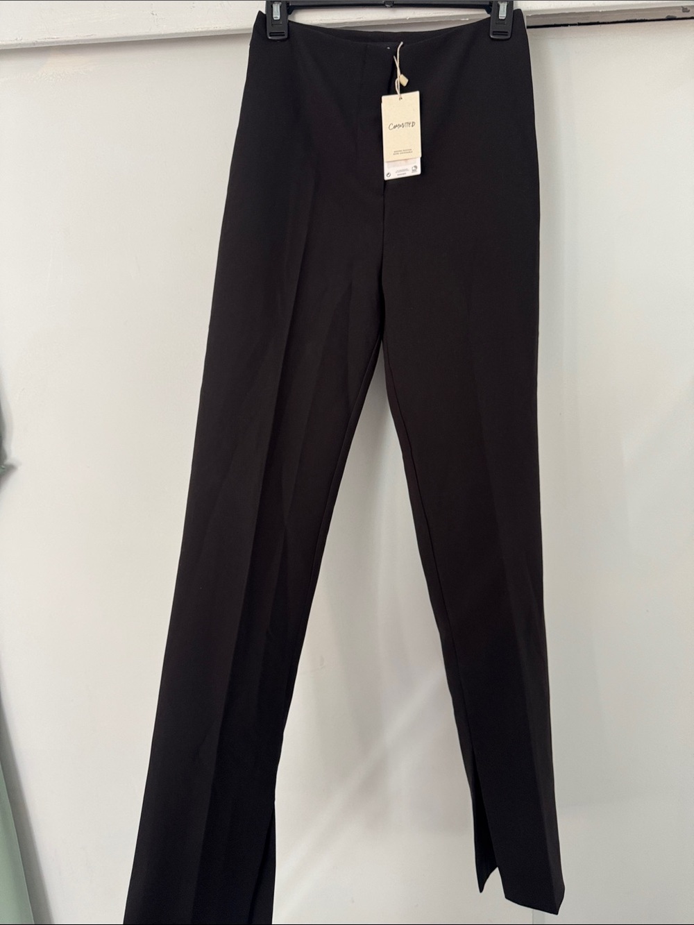 Mango Black Men's Dress Pants - Slim Tailored Fit